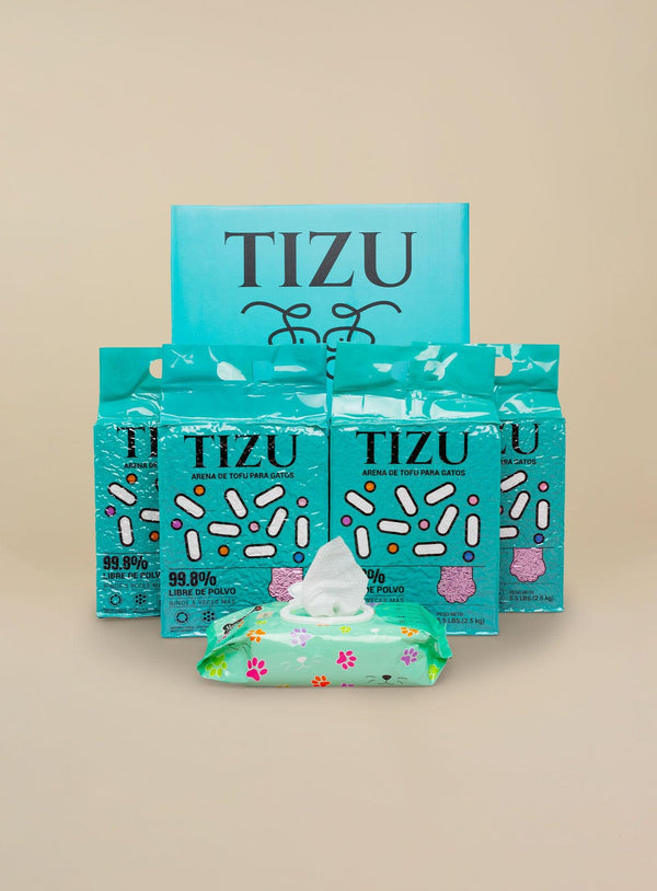 ARENA TIZU X 4 + PAÑITOS HÚMEDOS DE CORTESÍA