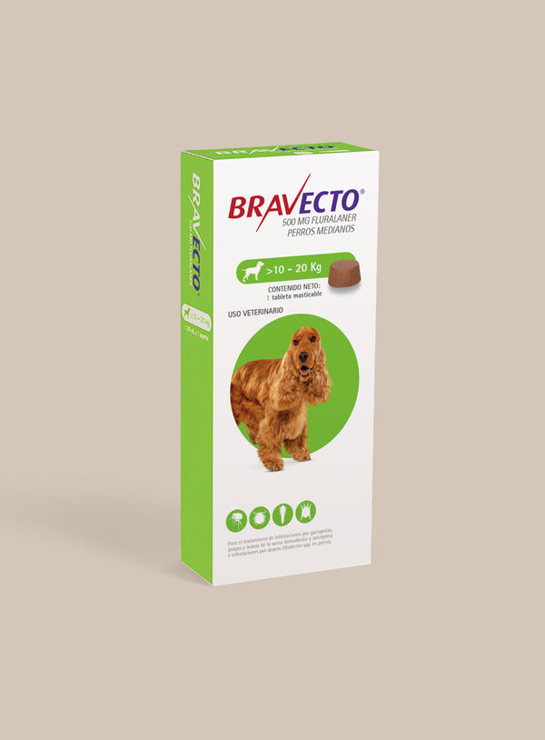 ANTIPULGAS BRAVECTO 10 - 20 KG