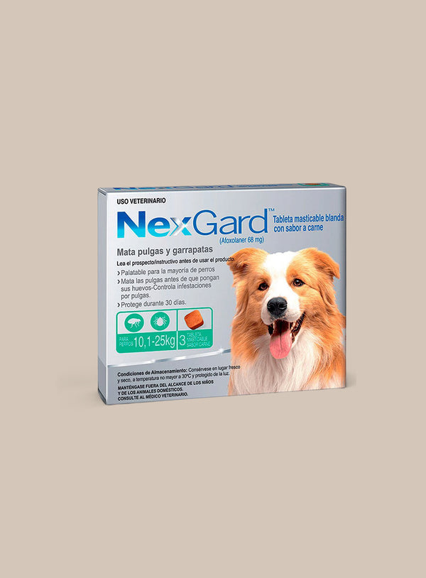 ANTIPULGAS NEXGARD 10.1 - 25 KG