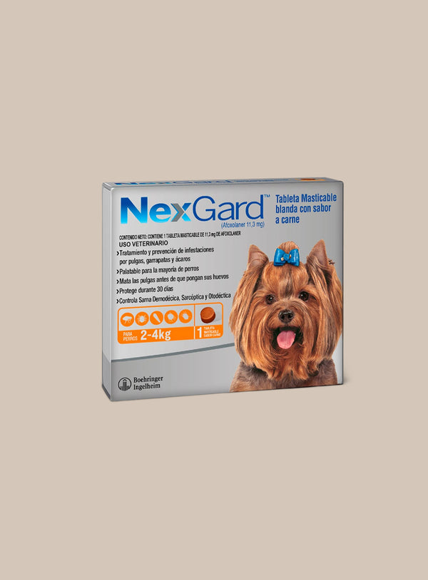 ANTIPULGAS NEXGARD 2 - 4 KG