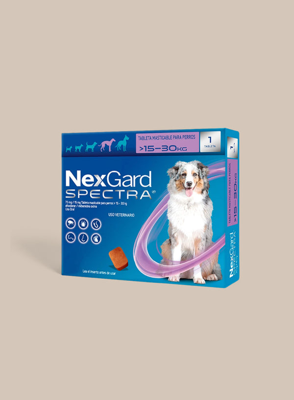 ANTIPULGAS Y DESPARASITANTE NEXGARD SPECTRA 15 - 30 KG