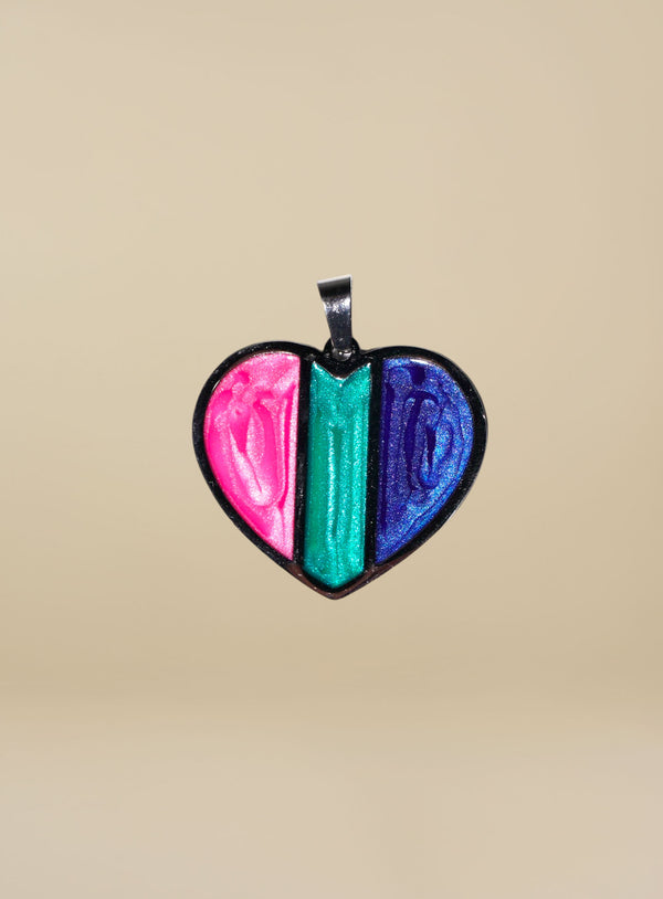 Placa Corazón Prisma 01