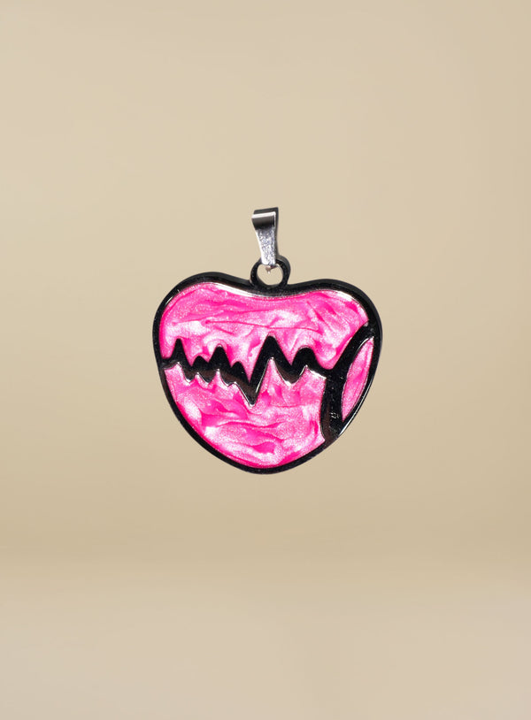 Placa Corazón Rosa 05